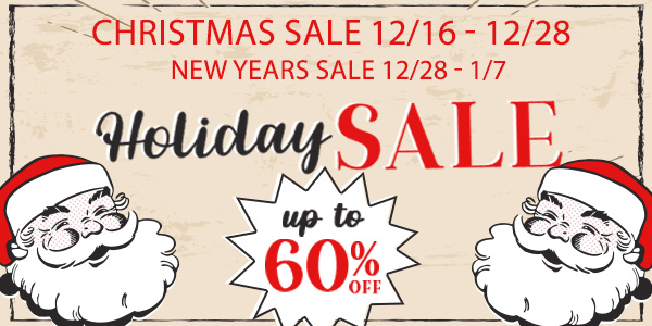 Christmas and New Years Sale - up to 60% Off