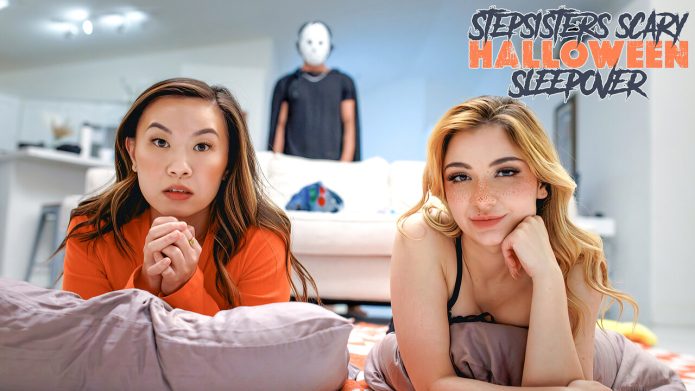 StepSiblingsCaught - Demi Hawks - Kimmy Kimm - Zane Walker - Stepsisters Scary Halloween Sleepover